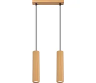 Lampy sufitowe - Sollux SL.1555 - Żyrandol na lince KARBON 2xGU10/10W/230V złoty - miniaturka - grafika 1