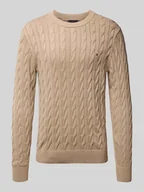 Swetry męskie - Sweter z dzianiny o kroju regular fit z czystej bawełny - miniaturka - grafika 1