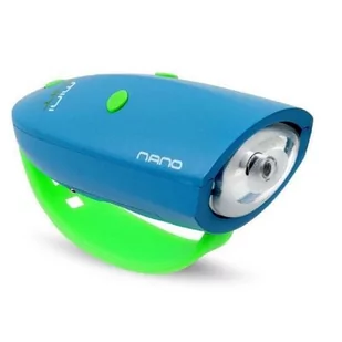 Hornit Nano lampka klakson dla dzieci Blue Green - Dzwonki do roweru - miniaturka - grafika 1