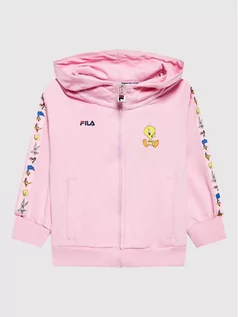 Bluzy dla chłopców - Fila Bluza Laar FAK0026 Różowy Regular Fit - grafika 1