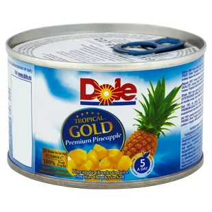 Dole Tropical Gold Kawałki ananasa w soku 227 g - Owoce w puszkach i słoikach - miniaturka - grafika 1