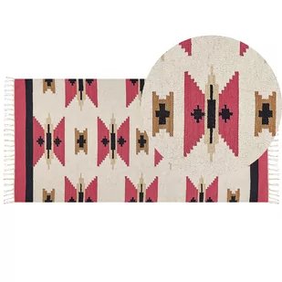 Dywan bawełniany kilim 80 x 150 cm wielokolorowy GARNI - Dywany Dywan bawełniany kilim 80 x 150 cm wielokolorowy GARNI - Dywany - miniaturka - grafika 1