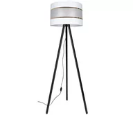 Lampy stojące - Lampa podłogowa CORAL 1xE27/60W/230V czarny/biały/złoty - miniaturka - grafika 1