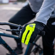 Rękawiczki rowerowe - Rękawiczki rowerowe zimowe unisex KINETIXX Legolas black - miniaturka - grafika 1