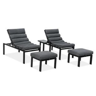 Zestaw wypoczynkowy ORSEY DUO Dark Grey - Focus Garden - Meble ogrodowe - miniaturka - grafika 1
