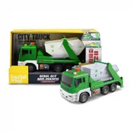 Samochody i pojazdy dla dzieci - Auto miejskie Śmieciarka z kontenerem Funny Toys For Boys - miniaturka - grafika 1