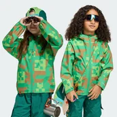 Kurtki i płaszcze dla dziewczynek - Kurtka przeciwdeszczowa adidas Minecraft Terrex 2 Layer Climaproof - Adidas - miniaturka - grafika 1
