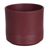 Donice - Osłonka ceramiczna CYLINDER RILLE 992 12 cm palisander mat - miniaturka - grafika 1