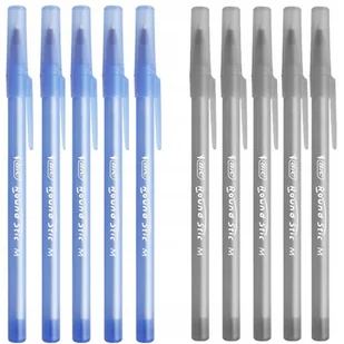 10 szt. x długopis BIC Round Stic Classic 1,0 mm: 5x niebieski + 5x czarny - Długopisy - miniaturka - grafika 1