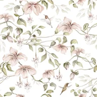 Wyposażenie pokoiku dziecięcego - Tapeta Pomiędzy Rajskimi Gałązkami White - miniaturka - grafika 1