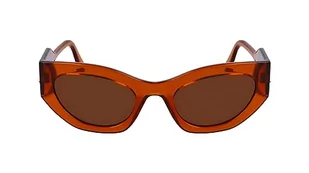 KARL LAGERFELD Damskie okulary przeciwsłoneczne KL6122S, karmelowe, jeden rozmiar, Karmel, Rozmiar uniwersalny - Okulary przeciwsłoneczne - miniaturka - grafika 1