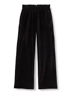 Spodnie damskie - Tommy Hilfiger Damskie spodnie dresowe z szerokimi nogawkami, Czarny, 3XL - grafika 1