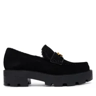 Półbuty damskie - Loafersy Guess za Czarny - miniaturka - grafika 1