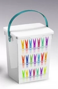 ARTYKUŁY AGD H POJEMNIK NA KLAMERKI PROSZEK PLASTIK 5L - Pojemniki łazienkowe - miniaturka - grafika 3