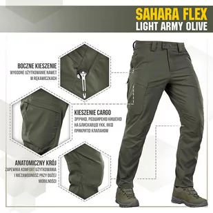 M-Tac - Spodnie trekkingowe Sahara Flex Lite - Army Olive - 20064062 - Odzież taktyczna i umundurowanie - miniaturka - grafika 1