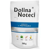 Mokra karma dla psów - Dolina Noteci PREMIUM BOGATA W PSTRĄGA 500 G - miniaturka - grafika 1