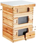 Karmniki dla ptaków - Ul Drewniany 2 Głębokie + Średni 30 Ramek - miniaturka - grafika 1