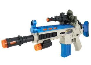 Karabi duży z żołnierzem pistole zabawkowy dla dzieci - Zabawki militarne - miniaturka - grafika 1