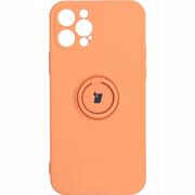 Etui i futerały do telefonów - Bizon Etui Case Silicone Ring iPhone 12 Pro pomarańczowe BCSRIP12POR - miniaturka - grafika 1