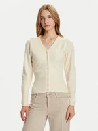 Swetry damskie - Vero Moda Kardigan Saba 10334777 Beżowy Regular Fit - miniaturka - grafika 1