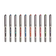 Długopisy - uniBasketball - Uni Mitsubishi Pencil - 10 długopisów Fine Eye UB-157 - Długopisy rolkowe w płynie tusz - Końcówka 0,7 mm - Średnie pisanie - 8 różnych kolorów - miniaturka - grafika 1