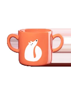 ASA Kubek dziecięcy Buddies 250ml lis - Kubki dla dzieci - miniaturka - grafika 1
