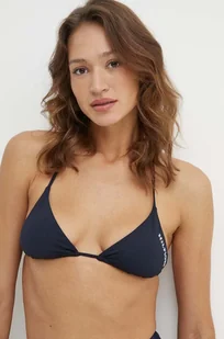 Tommy Hilfiger biustonosz kąpielowy kolor granatowy lekko usztywniona miseczka UW0UW05301 - Stroje kąpielowe - miniaturka - grafika 1
