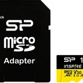 Karty pamięci - Karta Silicon Power Memory card with adapter Inspire 128 GB microSDXC Flash memory class C10, UHS-I U3, V30, A2 SP128GBSTXLA2V1NSP - miniaturka - grafika 1