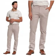 Spodnie męskie - SPODNIE MĘSKIE Eleganckie Chinosy Prosta Nogawka Wygodne MORAJ r. 31 - miniaturka - grafika 1