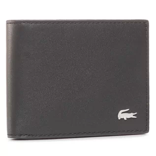 Portfele - Lacoste Mały Portfel Męski S Slim Billfold Id Slot NH1407FG Black 000 - grafika 1