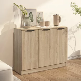 Lumarko Komoda, dąb sonoma, 90,5x30x70 cm, materiał drewnopochodny - Komody - miniaturka - grafika 4