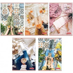 Zeszyty w linie a5 60 kartek 5 sztuk - flat lay zestaw 5 sztuk - Zabawki kreatywne - miniaturka - grafika 1