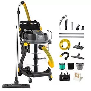 VACMASTER VJE1650SW 1600W 50L Odkurzacz na sucho i mokro Stal nierdzewna przemysłowa Odkurzacz z HEPA 13 Filtracja - Odkurzacze przemysłowe - miniaturka - grafika 1