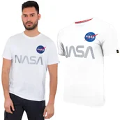 Odzież taktyczna i umundurowanie - Koszulka Alpha Industries Nasa Reflective T 178501 09 - Biała S - miniaturka - grafika 1