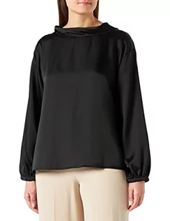 Bluzy damskie - Sisley Damska bluza 52ADLQ02J Blouse, czarna 100, XS - grafika 1