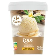 Lody i desery lodowe - Carrefour Extra Lody waniliowe z laską wanilii 500 ml - miniaturka - grafika 1