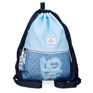 Torebki damskie - Pepe Jeans Noni Denim Plecak Torba Niebieski 35x46 cms Poliester by Joumma Bags, Niebieski, Talla única, worek na plecak - miniaturka - grafika 1