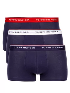 Tommy Hilfiger Komplet 3 par bokserek 3P Lr Trunk 1U87903841 Granatowy - Majtki męskie - miniaturka - grafika 1