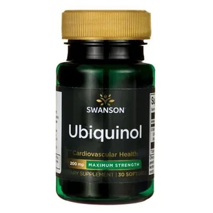 SWANSON Koenzym Q10 aktywny Kaneka 200mg Ubiquinol Ubichinol 30 kapsułek - Witaminy i minerały - miniaturka - grafika 1