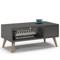 Ławy i stoliki kawowe - Stolik kawowy, SKAND, 80x40x35 cm, grafit, mat - miniaturka - grafika 1