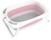 Wanienki dla dzieci - Wanienka Składana Dla Niemowląt (Różowa) Perfectlife - miniaturka - grafika 1