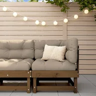 Sofy ogrodowe - vidaXL Ogrodowa sofa narożna, miodowy brąz, lite drewno sosnowe - miniaturka - grafika 1