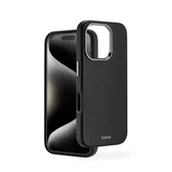Etui i futerały do telefonów - Hama Etui na telefon komórkowy iPhone 16 Pro (sztuczna skóra, metal, etui ochronne z tyłu, dodatkowa ochrona aparatu i wyświetlacza, kompatybilne z bezprzewodowym ładowaniem, miękkie, z recyklingu), - miniaturka - grafika 1