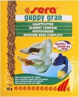 Pokarm dla ryb - Sera Guppy Gran Nature 10g saszetka, granulat - pokarm roślinny - miniaturka - grafika 1