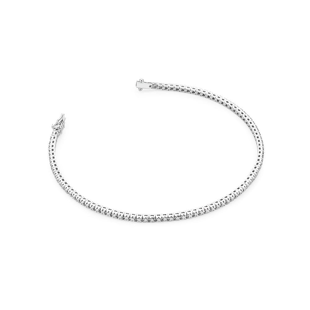 Bransoletka z diamentami białe złoto pr. 585