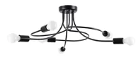 Lampy sufitowe - Czarna lampa sufitowa z wygiętymi ramionami loft - 4X A636 E1-R45 - miniaturka - grafika 1