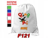 Torby szkolne - WOREK SZKOLNY NA WF SPORTOWY NA BUTY KUBUŚ PUCHATEK BINK KRÓLIK-IMIĘ - miniaturka - grafika 1