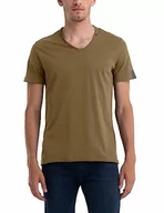 Koszulki męskie - Replay T-shirt męski, Army Green 238, XXL - miniaturka - grafika 1