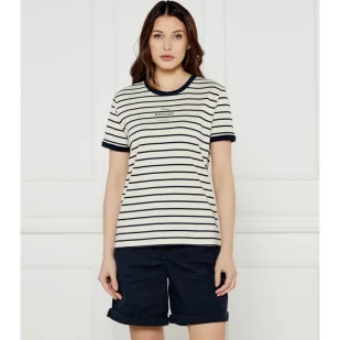 Tommy Hilfiger T-shirt Regular Fit - Koszulki i topy damskie - miniaturka - grafika 1
