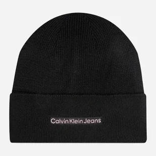 Czapka beany damska Calvin Klein K60K612651 One Size Czarna (8720639564965) - Czapki damskie - miniaturka - grafika 1